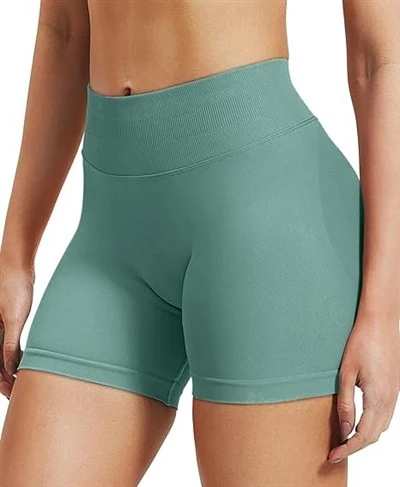 Kvinner trening sømløs byttesyklister shorts